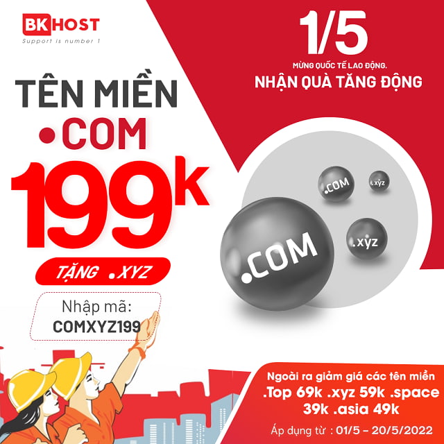 com domain name promotion 199k in May