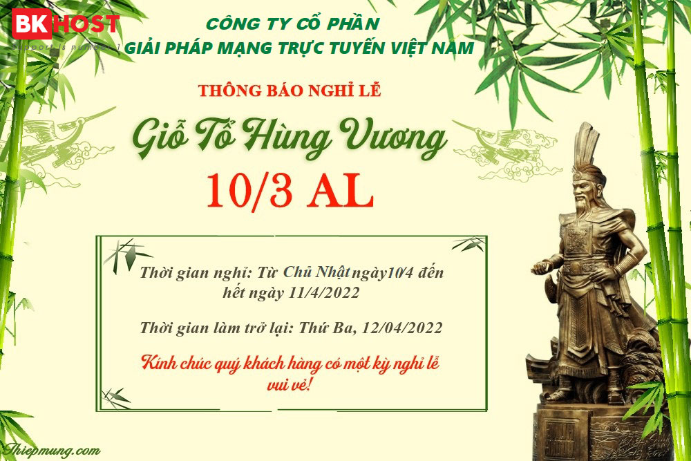 Announcement of the holiday of the death anniversary of King Hung 2022